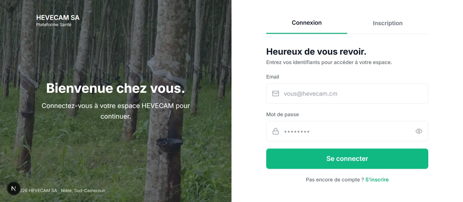 Dashboard SaaS HEVECAM — gestion hospitalière